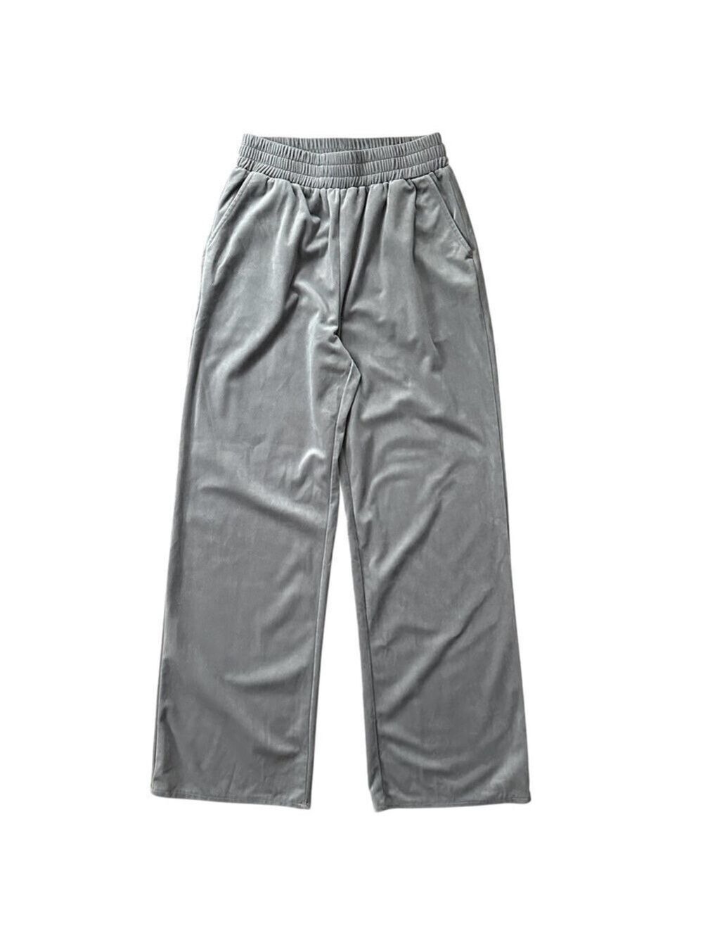 Missguided Wide Leg High Rise Velour Lounge Sweatpants Size 6